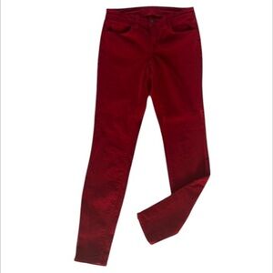 J Brand Great Red skinny corduroy jeans pants size 26 ankle